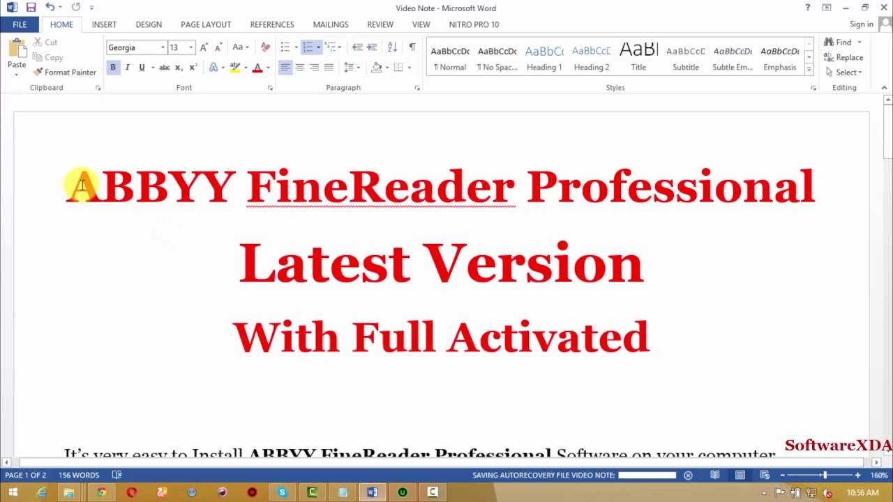 abbyy finereader 10 free download with keygen